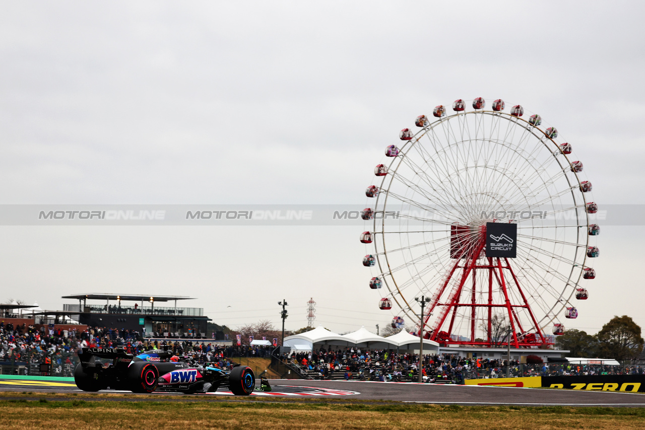 GP GIAPPONE, Esteban Ocon (FRA) Alpine F1 Team A524.

05.04.2024. Formula 1 World Championship, Rd 4, Japanese Grand Prix, Suzuka, Japan, Practice Day.

- www.xpbimages.com, EMail: requests@xpbimages.com © Copyright: Charniaux / XPB Images