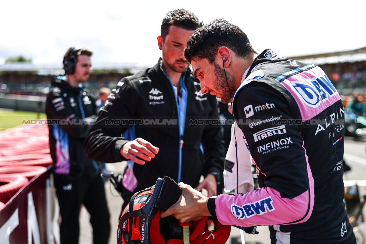 GP GRAN BRETAGNA, Esteban Ocon (FRA), Alpine F1 Team 
07.07.2024. Formula 1 World Championship, Rd 12, British Grand Prix, Silverstone, England, Gara Day.
- www.xpbimages.com, EMail: requests@xpbimages.com © Copyright: Charniaux / XPB Images