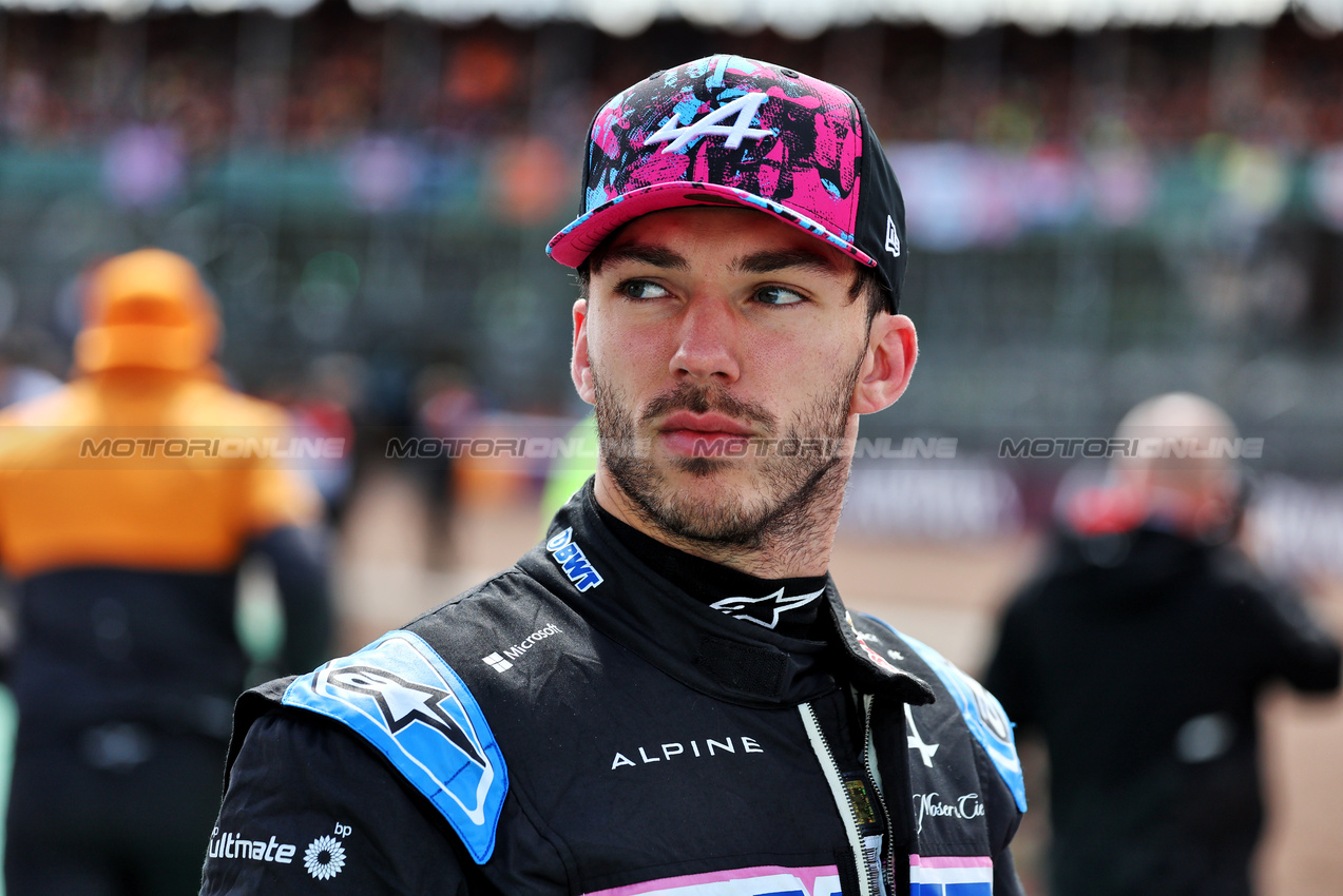 GP GRAN BRETAGNA, Pierre Gasly (FRA) Alpine F1 Team on the grid.

07.07.2024. Formula 1 World Championship, Rd 12, British Grand Prix, Silverstone, England, Gara Day.

- www.xpbimages.com, EMail: requests@xpbimages.com © Copyright: Moy / XPB Images