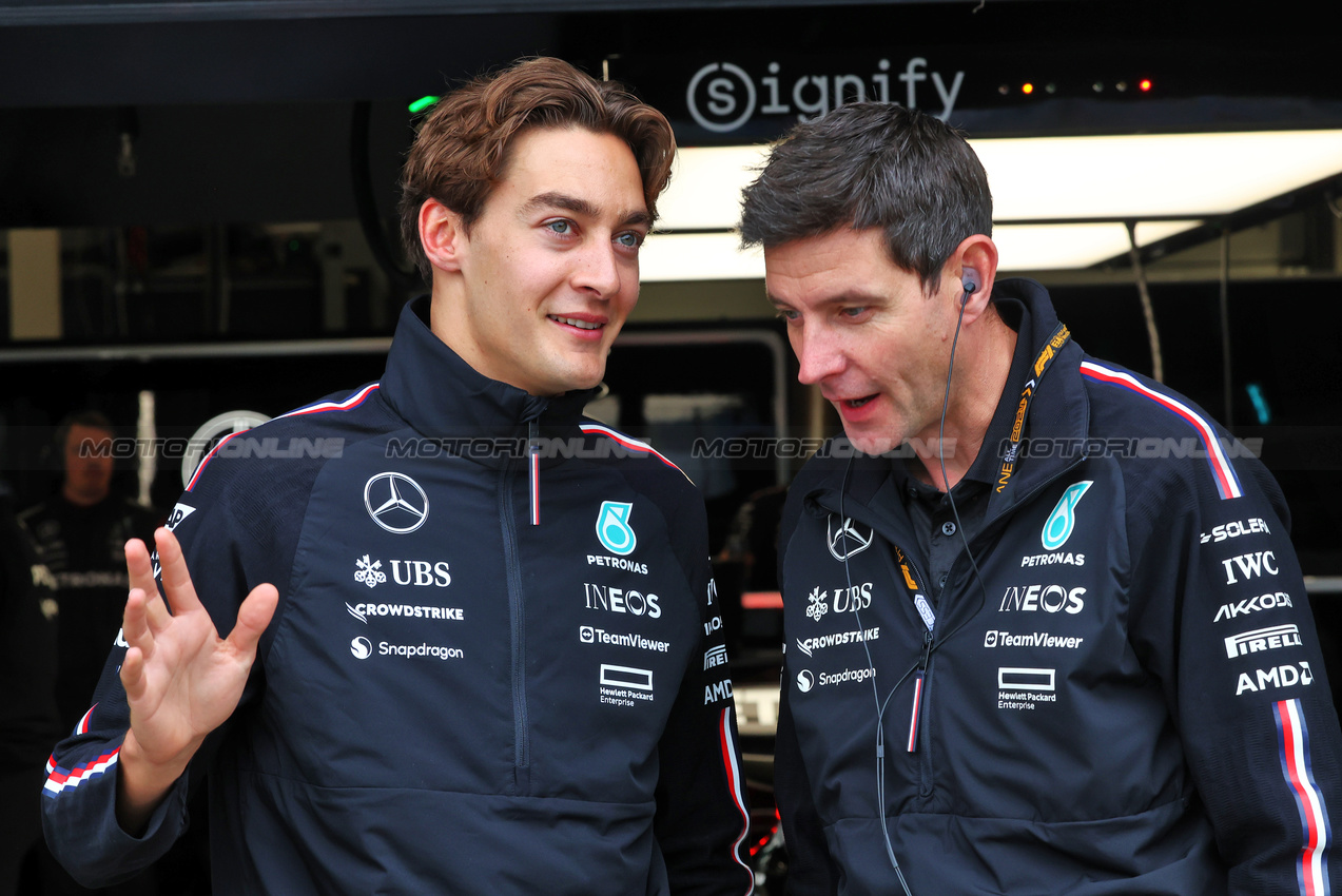GP GRAN BRETAGNA, George Russell (GBR) Mercedes AMG F1.

07.07.2024. Formula 1 World Championship, Rd 12, British Grand Prix, Silverstone, England, Gara Day.

- www.xpbimages.com, EMail: requests@xpbimages.com © Copyright: Batchelor / XPB Images