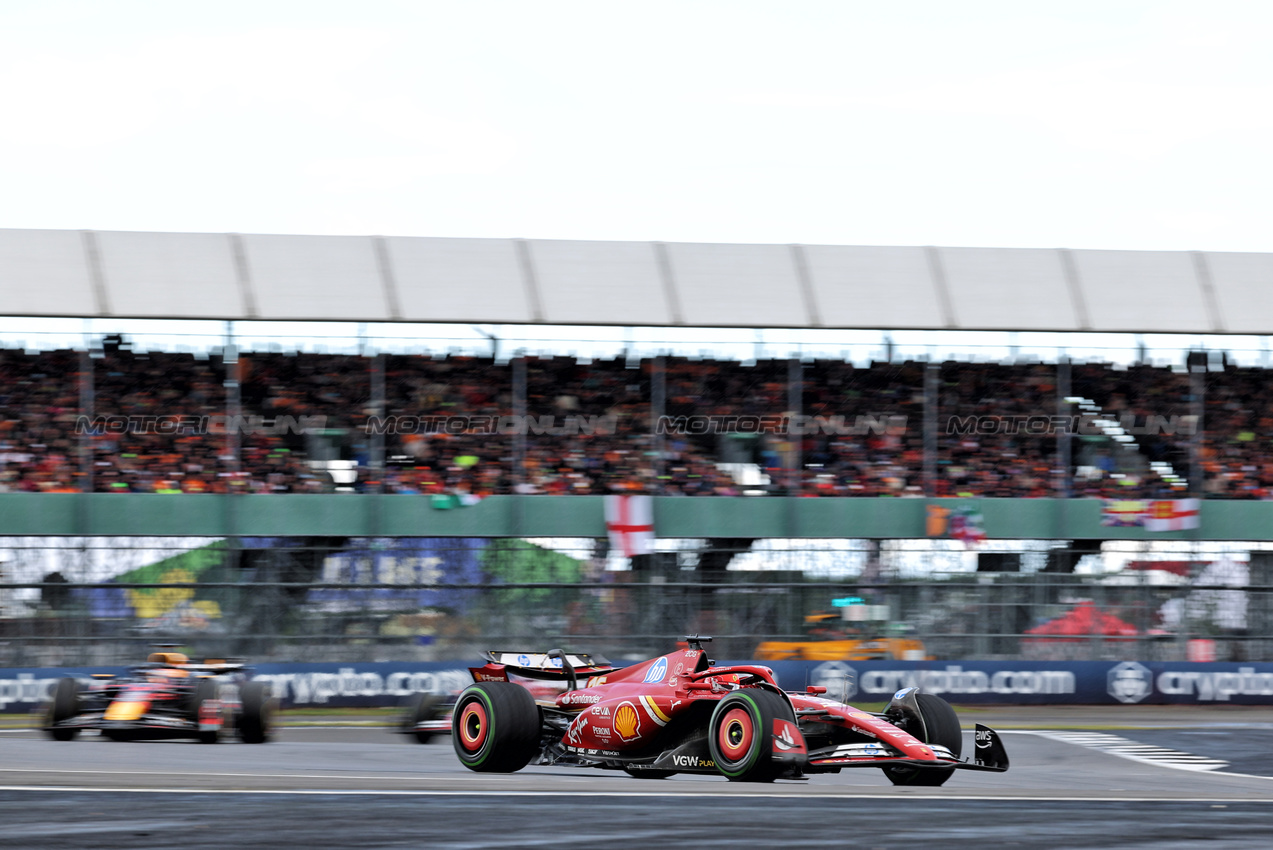 GP GRAN BRETAGNA, Charles Leclerc (MON) Ferrari SF-24.

07.07.2024. Formula 1 World Championship, Rd 12, British Grand Prix, Silverstone, England, Gara Day.

- www.xpbimages.com, EMail: requests@xpbimages.com © Copyright: Rew / XPB Images