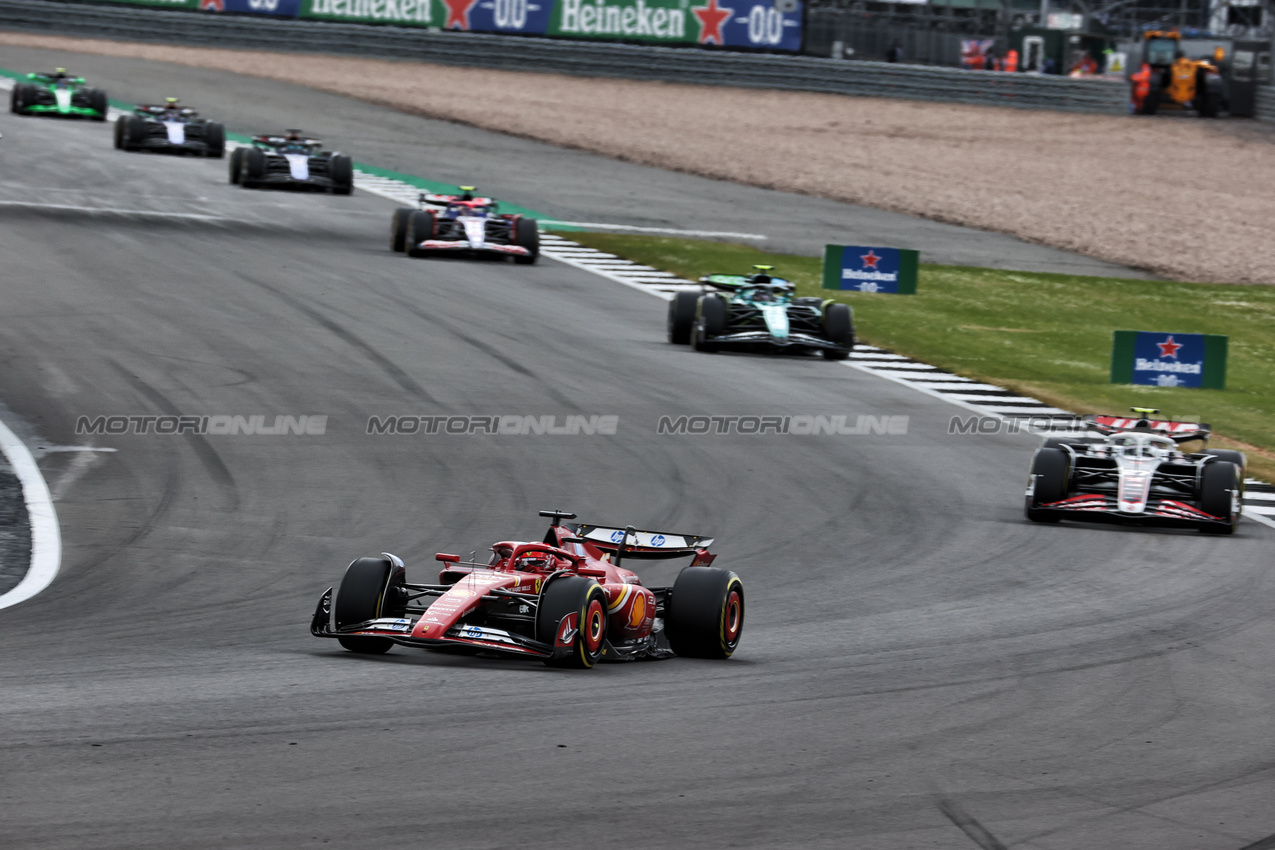 GP GRAN BRETAGNA, Charles Leclerc (MON) Ferrari SF-24.

07.07.2024. Formula 1 World Championship, Rd 12, British Grand Prix, Silverstone, England, Gara Day.

 - www.xpbimages.com, EMail: requests@xpbimages.com © Copyright: Davenport / XPB Images