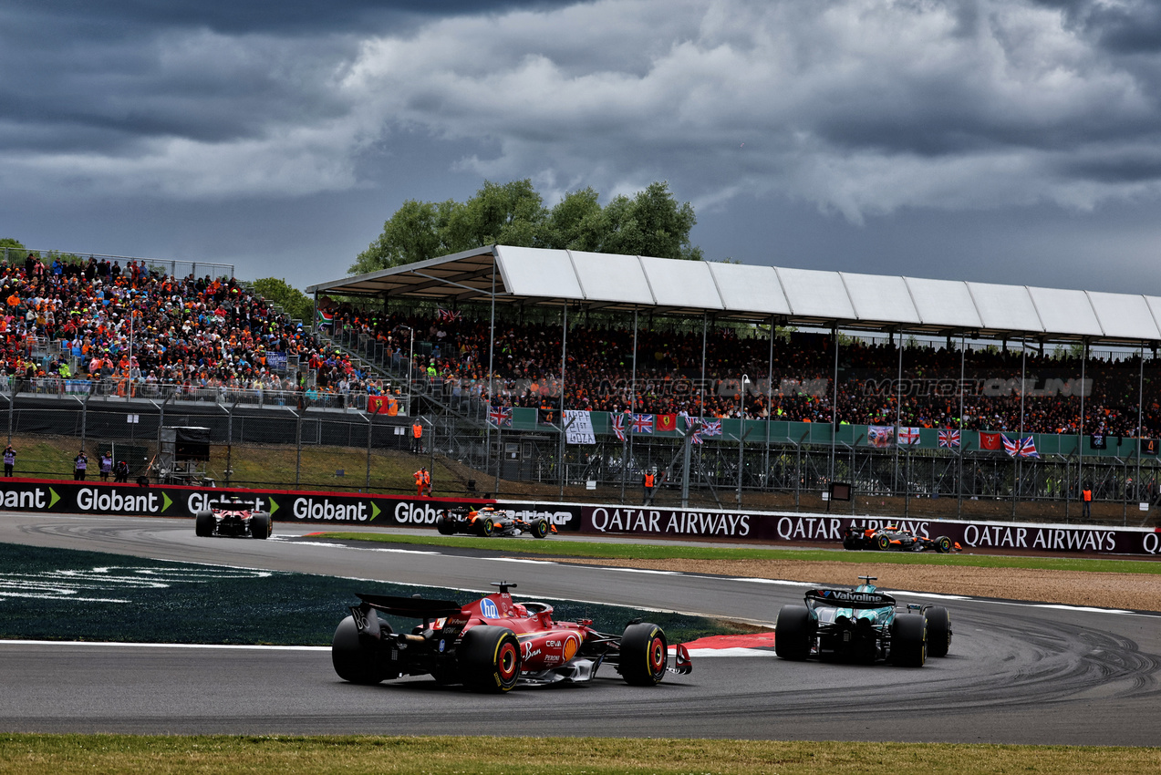 GP GRAN BRETAGNA, Charles Leclerc (MON) Ferrari SF-24.

07.07.2024. Formula 1 World Championship, Rd 12, British Grand Prix, Silverstone, England, Gara Day.

 - www.xpbimages.com, EMail: requests@xpbimages.com © Copyright: Coates / XPB Images