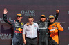GP GRAN BRETAGNA, The podium (L to R): Max Verstappen (NLD) Red Bull Racing, second; Peter Bonnington (GBR) Mercedes AMG F1 Gara Engineer; Lewis Hamilton (GBR) Mercedes AMG F1, vincitore; Lando Norris (GBR) McLaren, third.

07.07.2024. Formula 1 World Championship, Rd 12, British Grand Prix, Silverstone, England, Gara Day.

- www.xpbimages.com, EMail: requests@xpbimages.com © Copyright: Batchelor / XPB Images