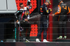 GP GRAN BRETAGNA, Max Verstappen (NLD) Red Bull Racing, second; Peter Bonnington (GBR) Mercedes AMG F1 Gara Engineer; Lewis Hamilton (GBR) Mercedes AMG F1, vincitore; Lando Norris (GBR) McLaren, third. 07.07.2024. Formula 1 World Championship, Rd 12, British Grand Prix, Silverstone, England, Gara Day. - www.xpbimages.com, EMail: requests@xpbimages.com © Copyright: Batchelor / XPB Images