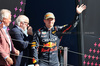 GP GRAN BRETAGNA, Max Verstappen (NLD) Red Bull Racing celebrates his second position on the podium.

07.07.2024. Formula 1 World Championship, Rd 12, British Grand Prix, Silverstone, England, Gara Day.

 - www.xpbimages.com, EMail: requests@xpbimages.com © Copyright: Davenport / XPB Images