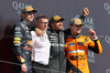 GP GRAN BRETAGNA, The podium (L to R): Max Verstappen (NLD) Red Bull Racing, second; Peter Bonnington (GBR) Mercedes AMG F1 Gara Engineer; Lewis Hamilton (GBR) Mercedes AMG F1, vincitore; Lando Norris (GBR) McLaren, third.

07.07.2024. Formula 1 World Championship, Rd 12, British Grand Prix, Silverstone, England, Gara Day.

 - www.xpbimages.com, EMail: requests@xpbimages.com © Copyright: Davenport / XPB Images
