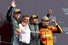 GP GRAN BRETAGNA, The podium (L to R): Max Verstappen (NLD) Red Bull Racing, second; Peter Bonnington (GBR) Mercedes AMG F1 Gara Engineer; Lewis Hamilton (GBR) Mercedes AMG F1, vincitore; Lando Norris (GBR) McLaren, third.

07.07.2024. Formula 1 World Championship, Rd 12, British Grand Prix, Silverstone, England, Gara Day.

 - www.xpbimages.com, EMail: requests@xpbimages.com © Copyright: Davenport / XPB Images