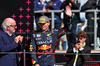GP GRAN BRETAGNA, Max Verstappen (NLD) Red Bull Racing celebrates his second position on the podium.

07.07.2024. Formula 1 World Championship, Rd 12, British Grand Prix, Silverstone, England, Gara Day.

 - www.xpbimages.com, EMail: requests@xpbimages.com © Copyright: Coates / XPB Images