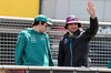 GP GRAN BRETAGNA, (L to R): Lance Stroll (CDN) Aston Martin F1 Team e Esteban Ocon (FRA) Alpine F1 Team on the drivers' parade.

07.07.2024. Formula 1 World Championship, Rd 12, British Grand Prix, Silverstone, England, Gara Day.

 - www.xpbimages.com, EMail: requests@xpbimages.com © Copyright: Davenport / XPB Images