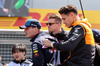 GP GRAN BRETAGNA, (L to R): Max Verstappen (NLD) Red Bull Racing e Lando Norris (GBR) McLaren on the drivers' parade.

07.07.2024. Formula 1 World Championship, Rd 12, British Grand Prix, Silverstone, England, Gara Day.

 - www.xpbimages.com, EMail: requests@xpbimages.com © Copyright: Davenport / XPB Images