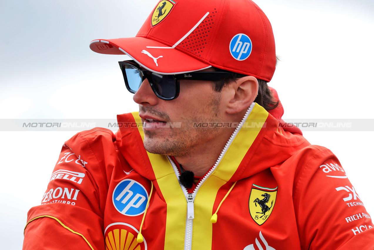 GP GRAN BRETAGNA, Charles Leclerc (MON) Ferrari.

04.07.2024. Formula 1 World Championship, Rd 12, British Grand Prix, Silverstone, England, Preparation Day.

- www.xpbimages.com, EMail: requests@xpbimages.com © Copyright: Bearne / XPB Images