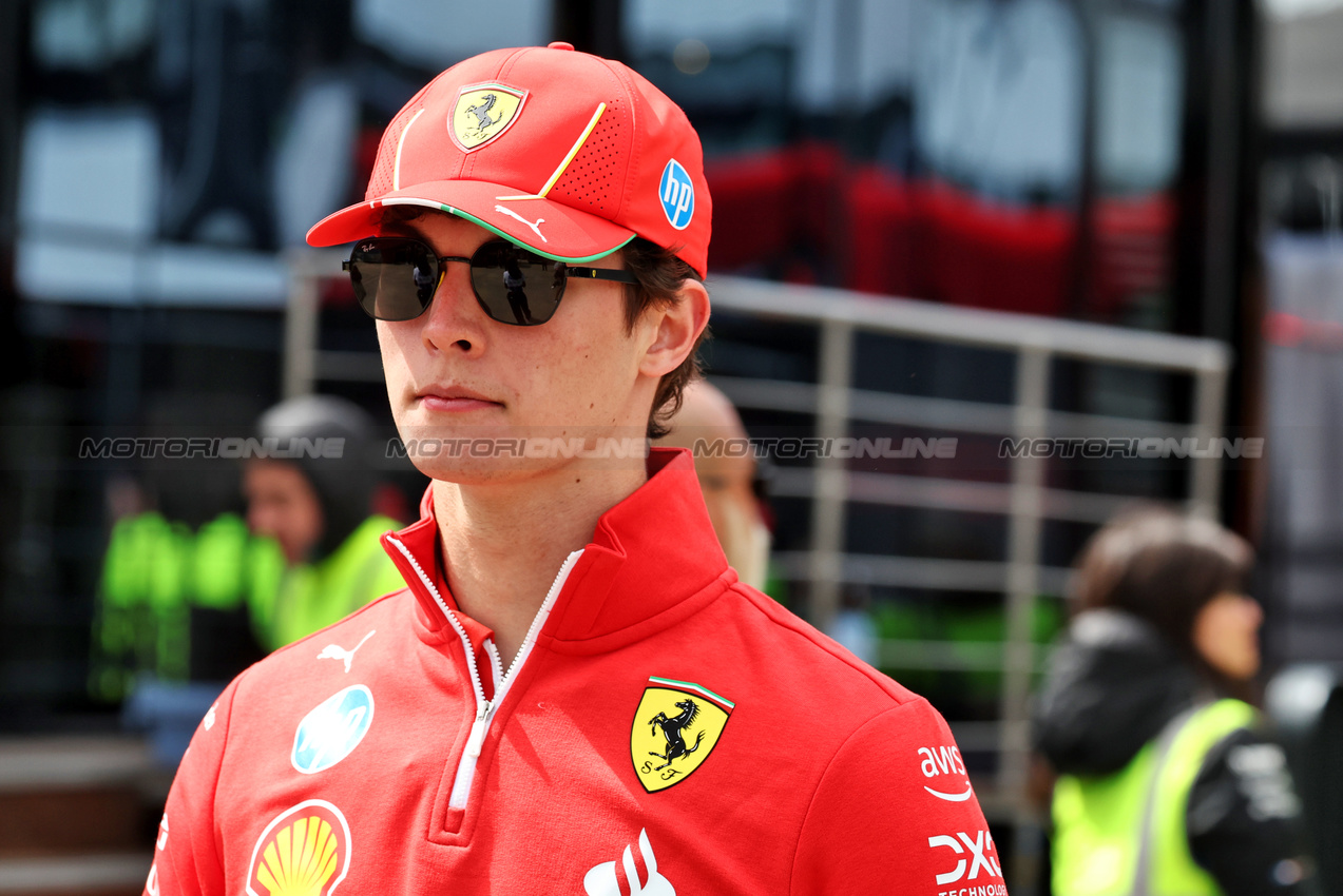GP GRAN BRETAGNA, Oliver Bearman (GBR) Ferrari Reserve Driver.

04.07.2024. Formula 1 World Championship, Rd 12, British Grand Prix, Silverstone, England, Preparation Day.

- www.xpbimages.com, EMail: requests@xpbimages.com © Copyright: Moy / XPB Images
