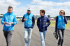 GP GRAN BRETAGNA, (L to R): Gaetan Jego, Williams Racing Gara Engineer walks the circuit with Logan Sargeant (USA) Williams Racing; Franco Colapinto (ARG) Williams Racing Academy Driver; e Elizabeth Wood Boyer (GBR) Williams Racing Performance Engineer.

04.07.2024. Formula 1 World Championship, Rd 12, British Grand Prix, Silverstone, England, Preparation Day.

- www.xpbimages.com, EMail: requests@xpbimages.com © Copyright: Bearne / XPB Images
