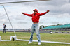 GP GRAN BRETAGNA, Charles Leclerc (MON) Ferrari plays football.

04.07.2024. Formula 1 World Championship, Rd 12, British Grand Prix, Silverstone, England, Preparation Day.

- www.xpbimages.com, EMail: requests@xpbimages.com © Copyright: Moy / XPB Images