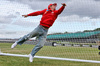 GP GRAN BRETAGNA, Charles Leclerc (MON) Ferrari plays football.

04.07.2024. Formula 1 World Championship, Rd 12, British Grand Prix, Silverstone, England, Preparation Day.

- www.xpbimages.com, EMail: requests@xpbimages.com © Copyright: Moy / XPB Images