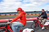 GP GRAN BRETAGNA, Charles Leclerc (MON) Ferrari rides the circuit with Will Buxton (GBR) F1 Digital Presenter.

04.07.2024. Formula 1 World Championship, Rd 12, British Grand Prix, Silverstone, England, Preparation Day.

- www.xpbimages.com, EMail: requests@xpbimages.com © Copyright: Bearne / XPB Images