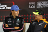 GP GRAN BRETAGNA, (L to R): George Russell (GBR) Mercedes AMG F1 e Lando Norris (GBR) McLaren in the FIA Press Conference.

04.07.2024. Formula 1 World Championship, Rd 12, British Grand Prix, Silverstone, England, Preparation Day.

- www.xpbimages.com, EMail: requests@xpbimages.com © Copyright: Bearne / XPB Images