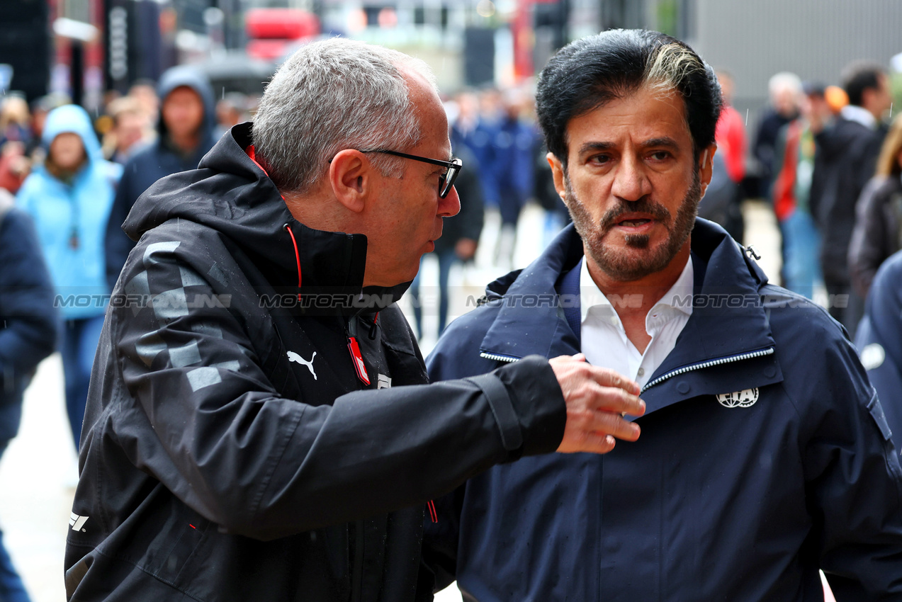 GP GRAN BRETAGNA, (L to R): Stefano Domenicali (ITA) Formula One President e CEO with Mohammed Bin Sulayem (UAE) FIA President.



06.07.2024. Formula 1 World Championship, Rd 12, British Grand Prix, Silverstone, England, Qualifiche Day.

 - www.xpbimages.com, EMail: requests@xpbimages.com © Copyright: Coates / XPB Images