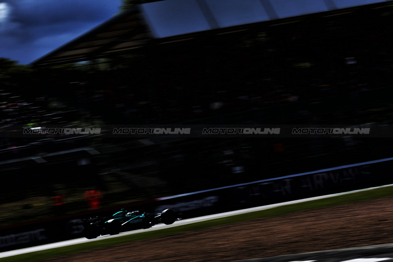 GP GRAN BRETAGNA, Lance Stroll (CDN) Aston Martin F1 Team AMR24.

06.07.2024. Formula 1 World Championship, Rd 12, British Grand Prix, Silverstone, England, Qualifiche Day.

- www.xpbimages.com, EMail: requests@xpbimages.com © Copyright: Charniaux / XPB Images