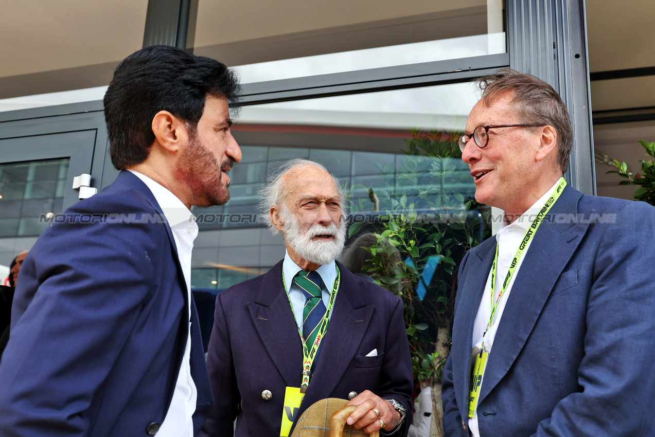 GP GRAN BRETAGNA, (L to R): Mohammed Bin Sulayem (UAE) FIA President with HRH Prince Michael of Kent (GBR).

06.07.2024. Formula 1 World Championship, Rd 12, British Grand Prix, Silverstone, England, Qualifiche Day.

- www.xpbimages.com, EMail: requests@xpbimages.com © Copyright: Moy / XPB Images
