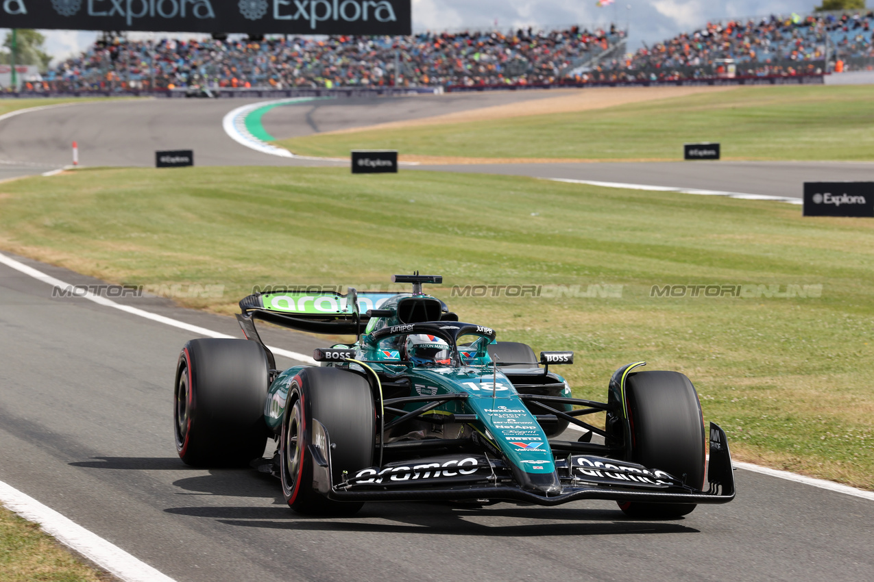 GP GRAN BRETAGNA, Lance Stroll (CDN) Aston Martin F1 Team AMR24.

06.07.2024. Formula 1 World Championship, Rd 12, British Grand Prix, Silverstone, England, Qualifiche Day.

 - www.xpbimages.com, EMail: requests@xpbimages.com © Copyright: Davenport / XPB Images