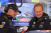 GP GRAN BRETAGNA, (L to R): Adrian Newey (GBR) Red Bull Racing Chief Technical Officer with Paul Monaghan (GBR) Red Bull Racing Chief Engineer.

06.07.2024. Formula 1 World Championship, Rd 12, British Grand Prix, Silverstone, England, Qualifiche Day.

 - www.xpbimages.com, EMail: requests@xpbimages.com © Copyright: Davenport / XPB Images