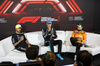GP GRAN BRETAGNA, (L to R): Lewis Hamilton (GBR) Mercedes AMG F1; George Russell (GBR) Mercedes AMG F1; e Lando Norris (GBR) McLaren, in the post qualifying FIA Press Conference.

06.07.2024. Formula 1 World Championship, Rd 12, British Grand Prix, Silverstone, England, Qualifiche Day.

 - www.xpbimages.com, EMail: requests@xpbimages.com © Copyright: Davenport / XPB Images