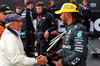 GP GRAN BRETAGNA, (L to R): Lewis Hamilton (GBR) Mercedes AMG F1 with Lewis Hamilton (GBR) Mercedes AMG F1 in qualifying parc ferme.

06.07.2024. Formula 1 World Championship, Rd 12, British Grand Prix, Silverstone, England, Qualifiche Day.

 - www.xpbimages.com, EMail: requests@xpbimages.com © Copyright: Coates / XPB Images
