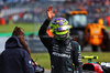 GP GRAN BRETAGNA, Lewis Hamilton (GBR) Mercedes AMG F1 celebrates his second position in qualifying parc ferme.

06.07.2024. Formula 1 World Championship, Rd 12, British Grand Prix, Silverstone, England, Qualifiche Day.

 - www.xpbimages.com, EMail: requests@xpbimages.com © Copyright: Coates / XPB Images