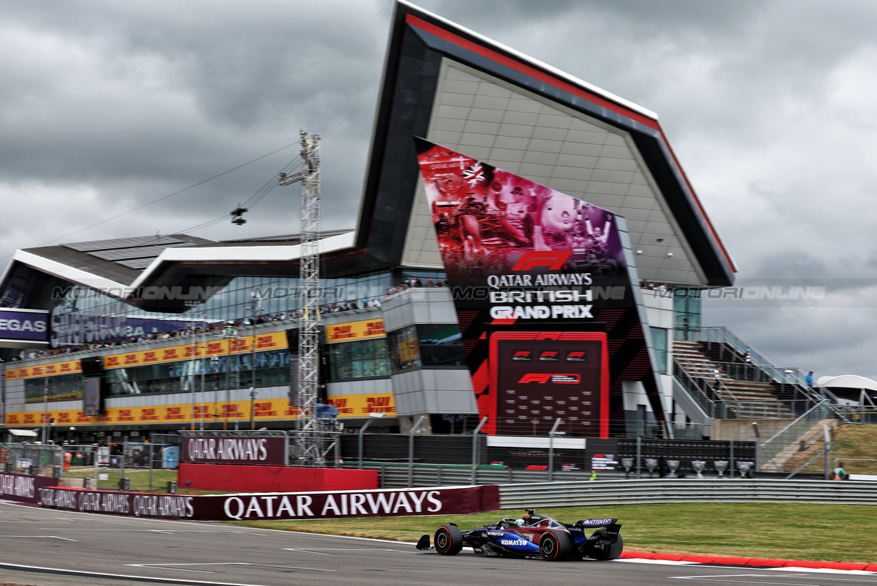GP GRAN BRETAGNA, Alexander Albon (THA) Williams Racing FW46.

05.07.2024. Formula 1 World Championship, Rd 12, British Grand Prix, Silverstone, England, Practice Day.

- www.xpbimages.com, EMail: requests@xpbimages.com © Copyright: Moy / XPB Images