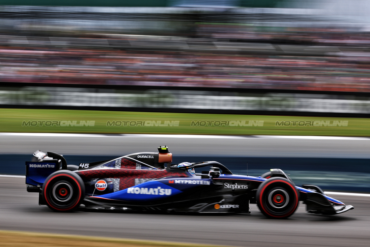 GP GRAN BRETAGNA, Franco Colapinto (ARG) Williams Racing FW46 Academy Driver.

05.07.2024. Formula 1 World Championship, Rd 12, British Grand Prix, Silverstone, England, Practice Day.

 - www.xpbimages.com, EMail: requests@xpbimages.com © Copyright: Coates / XPB Images