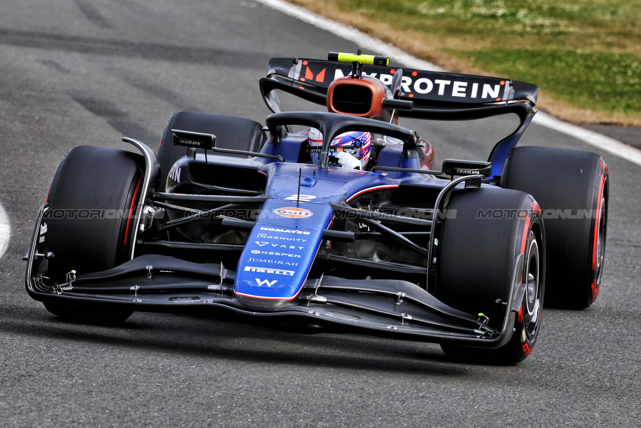 GP GRAN BRETAGNA, Logan Sargeant (USA) Williams Racing FW46.

05.07.2024. Formula 1 World Championship, Rd 12, British Grand Prix, Silverstone, England, Practice Day.

- www.xpbimages.com, EMail: requests@xpbimages.com © Copyright: Batchelor / XPB Images