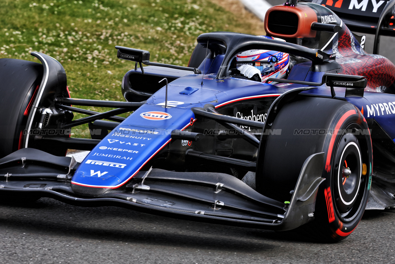 GP GRAN BRETAGNA, Logan Sargeant (USA) Williams Racing FW46.

05.07.2024. Formula 1 World Championship, Rd 12, British Grand Prix, Silverstone, England, Practice Day.

- www.xpbimages.com, EMail: requests@xpbimages.com © Copyright: Batchelor / XPB Images