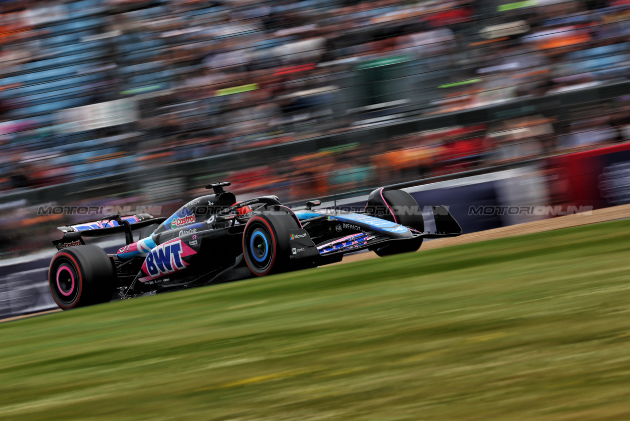 GP GRAN BRETAGNA, Esteban Ocon (FRA) Alpine F1 Team A524.

05.07.2024. Formula 1 World Championship, Rd 12, British Grand Prix, Silverstone, England, Practice Day.

- www.xpbimages.com, EMail: requests@xpbimages.com © Copyright: Charniaux / XPB Images