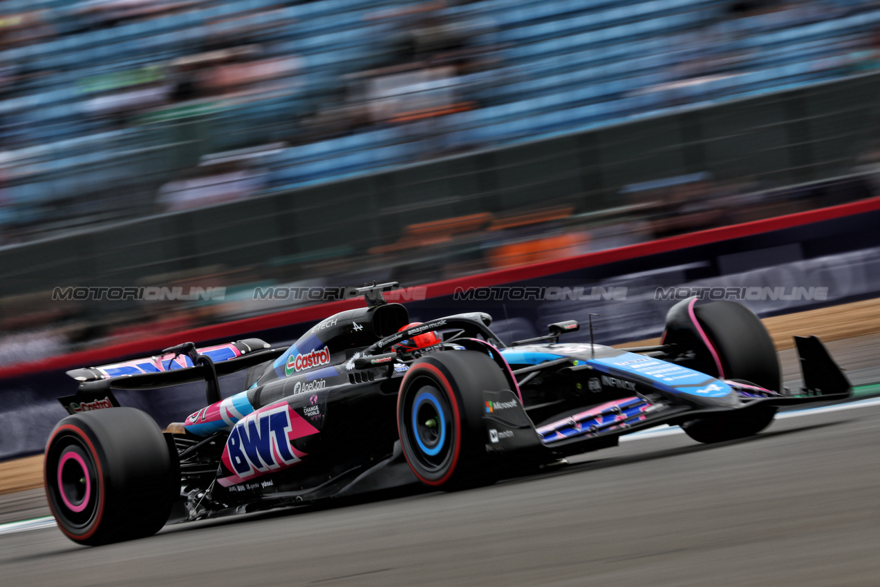 GP GRAN BRETAGNA, Esteban Ocon (FRA) Alpine F1 Team A524.

05.07.2024. Formula 1 World Championship, Rd 12, British Grand Prix, Silverstone, England, Practice Day.

- www.xpbimages.com, EMail: requests@xpbimages.com © Copyright: Charniaux / XPB Images