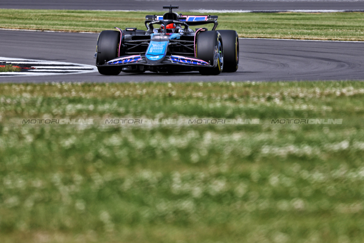 GP GRAN BRETAGNA, Esteban Ocon (FRA) Alpine F1 Team A524.

05.07.2024. Formula 1 World Championship, Rd 12, British Grand Prix, Silverstone, England, Practice Day.

- www.xpbimages.com, EMail: requests@xpbimages.com © Copyright: Bearne / XPB Images