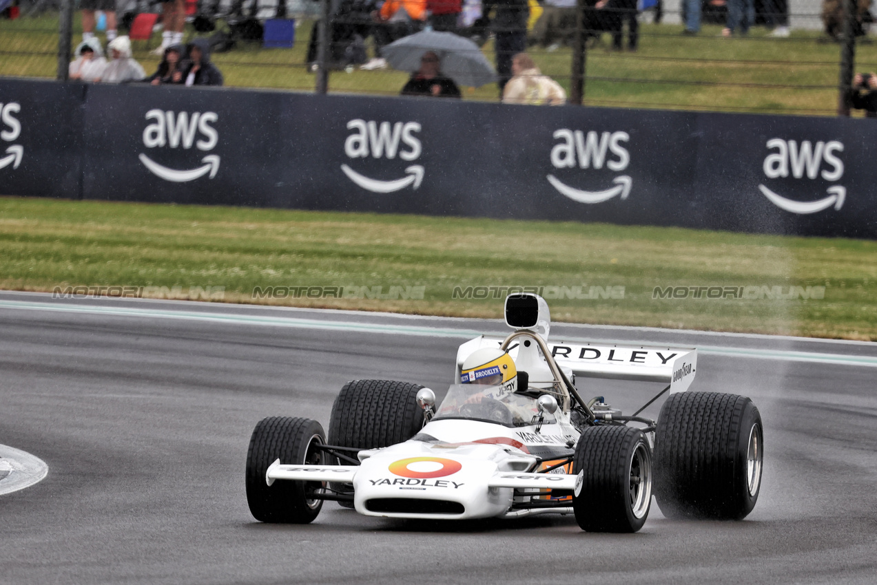 GP GRAN BRETAGNA, A 1972 McLaren M19C.

05.07.2024. Formula 1 World Championship, Rd 12, British Grand Prix, Silverstone, England, Practice Day.

- www.xpbimages.com, EMail: requests@xpbimages.com © Copyright: Bearne / XPB Images