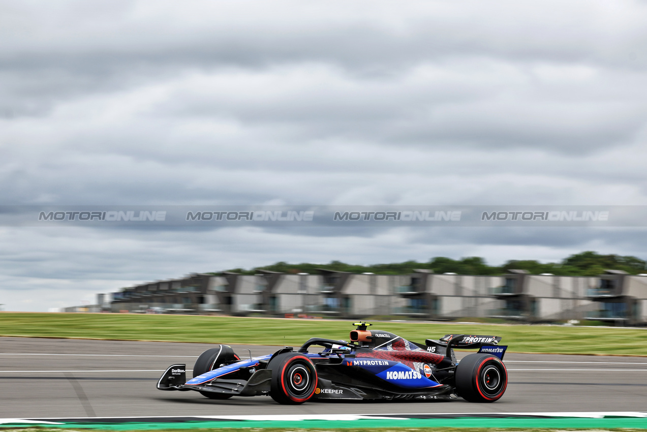 GP GRAN BRETAGNA, Franco Colapinto (ARG) Williams Racing FW46 Academy Driver.

05.07.2024. Formula 1 World Championship, Rd 12, British Grand Prix, Silverstone, England, Practice Day.

- www.xpbimages.com, EMail: requests@xpbimages.com © Copyright: Bearne / XPB Images