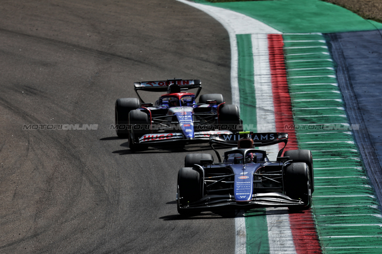 GP IMOLA, Logan Sargeant (USA) Williams Racing FW46.

19.05.2024. Formula 1 World Championship, Rd 7, Emilia Romagna Grand Prix, Imola, Italy, Gara Day.

 - www.xpbimages.com, EMail: requests@xpbimages.com © Copyright: Staley / XPB Images