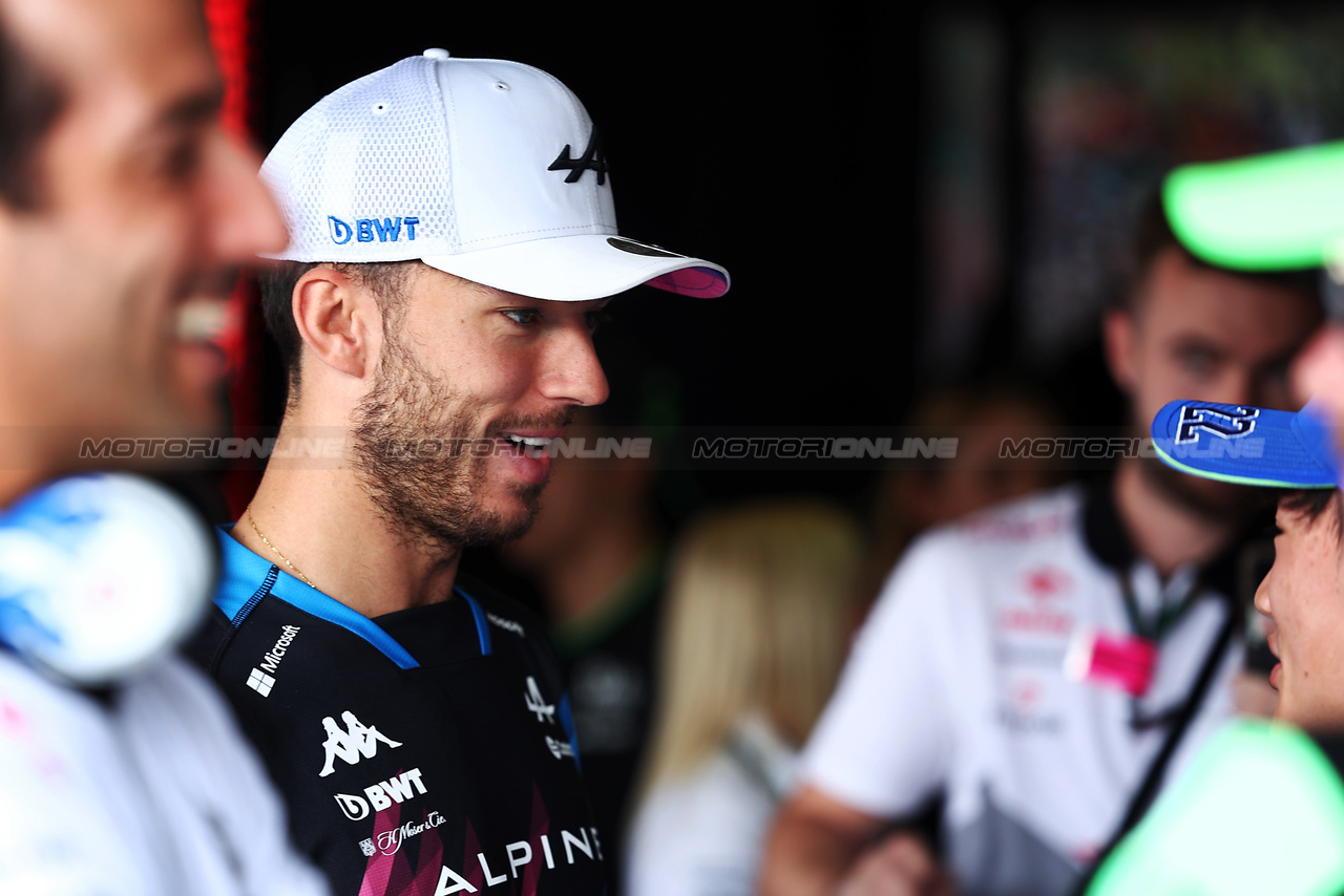 GP IMOLA, Pierre Gasly (FRA) Alpine F1 Team on the drivers' parade.

19.05.2024. Formula 1 World Championship, Rd 7, Emilia Romagna Grand Prix, Imola, Italy, Gara Day.

 - www.xpbimages.com, EMail: requests@xpbimages.com © Copyright: Staley / XPB Images