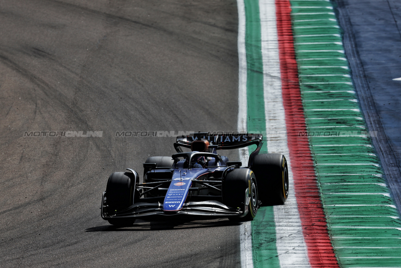 GP IMOLA, Alexander Albon (THA) Williams Racing FW46.

19.05.2024. Formula 1 World Championship, Rd 7, Emilia Romagna Grand Prix, Imola, Italy, Gara Day.

 - www.xpbimages.com, EMail: requests@xpbimages.com © Copyright: Staley / XPB Images