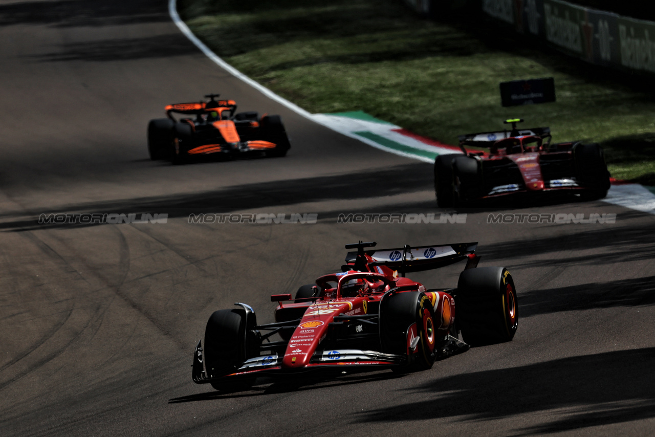 GP IMOLA, Charles Leclerc (MON) Ferrari SF-24.

19.05.2024. Formula 1 World Championship, Rd 7, Emilia Romagna Grand Prix, Imola, Italy, Gara Day.

 - www.xpbimages.com, EMail: requests@xpbimages.com © Copyright: Staley / XPB Images