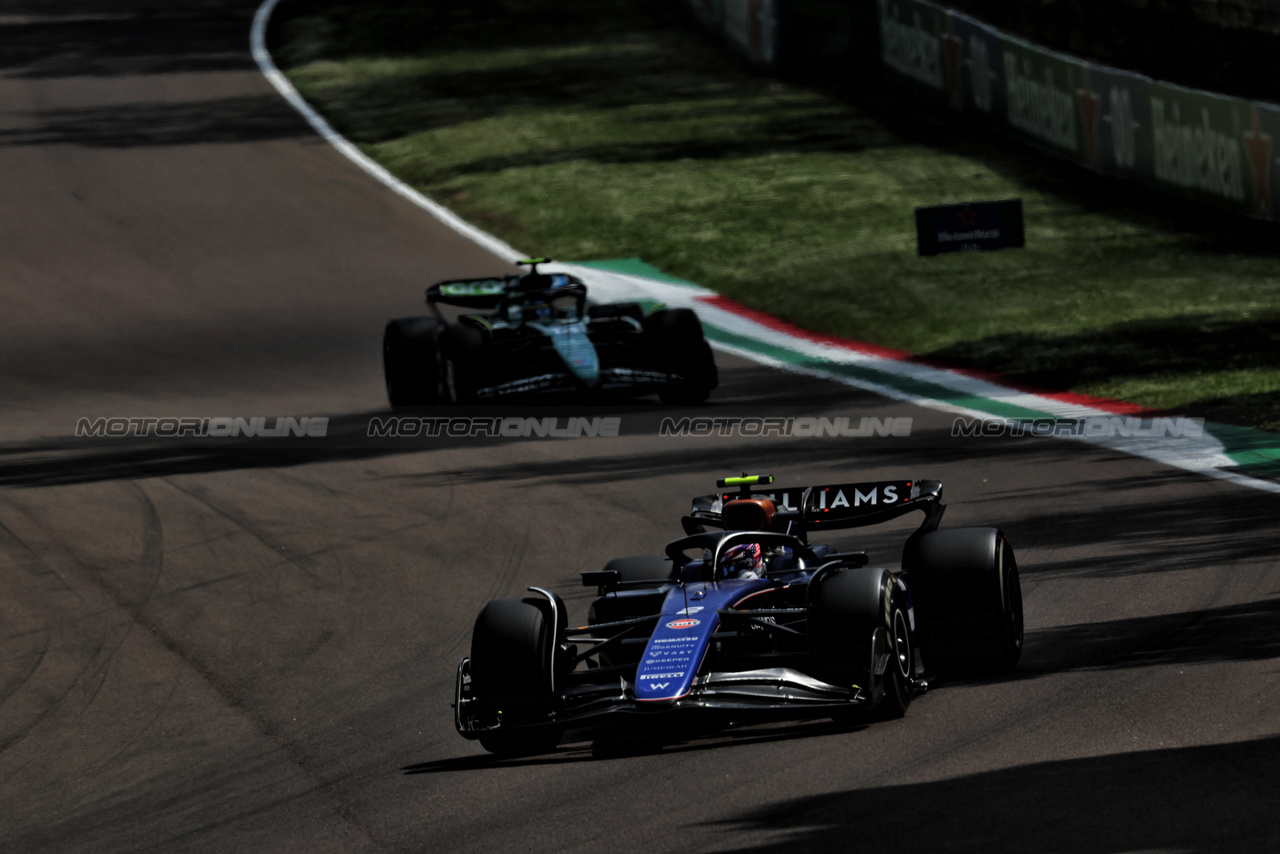 GP IMOLA, Logan Sargeant (USA) Williams Racing FW46.

19.05.2024. Formula 1 World Championship, Rd 7, Emilia Romagna Grand Prix, Imola, Italy, Gara Day.

 - www.xpbimages.com, EMail: requests@xpbimages.com © Copyright: Staley / XPB Images