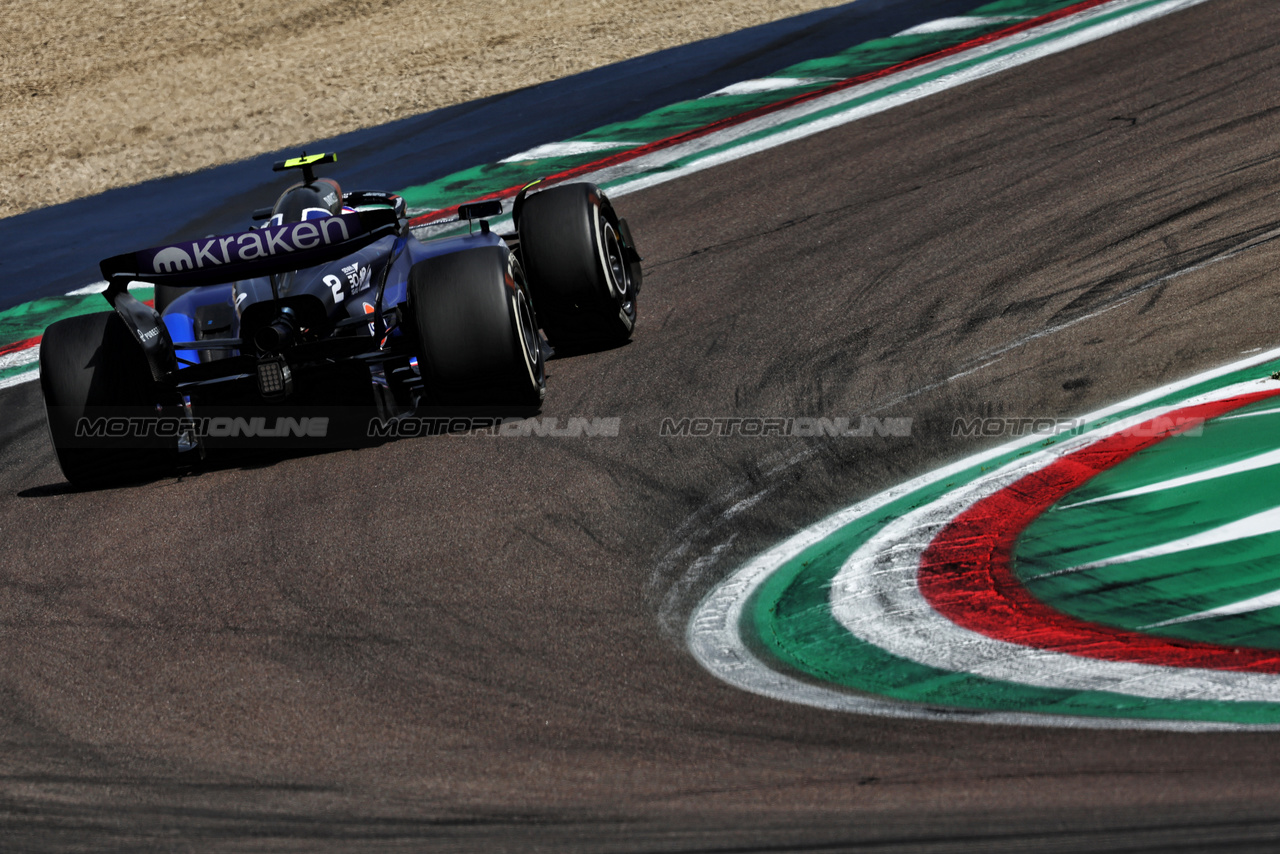 GP IMOLA, Logan Sargeant (USA) Williams Racing FW46.

19.05.2024. Formula 1 World Championship, Rd 7, Emilia Romagna Grand Prix, Imola, Italy, Gara Day.

 - www.xpbimages.com, EMail: requests@xpbimages.com © Copyright: Staley / XPB Images