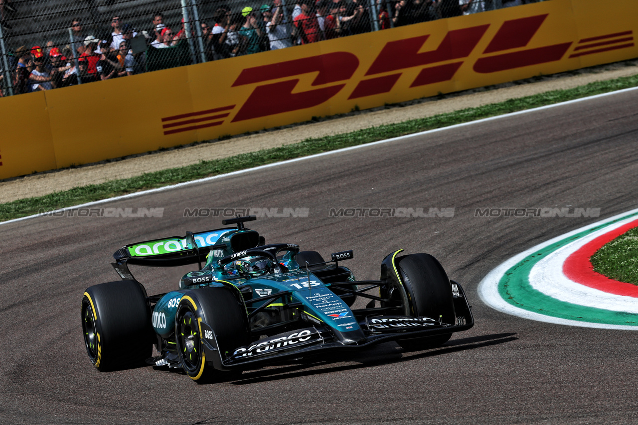 GP IMOLA, Lance Stroll (CDN) Aston Martin F1 Team AMR24.

19.05.2024. Formula 1 World Championship, Rd 7, Emilia Romagna Grand Prix, Imola, Italy, Gara Day.

- www.xpbimages.com, EMail: requests@xpbimages.com © Copyright: Batchelor / XPB Images