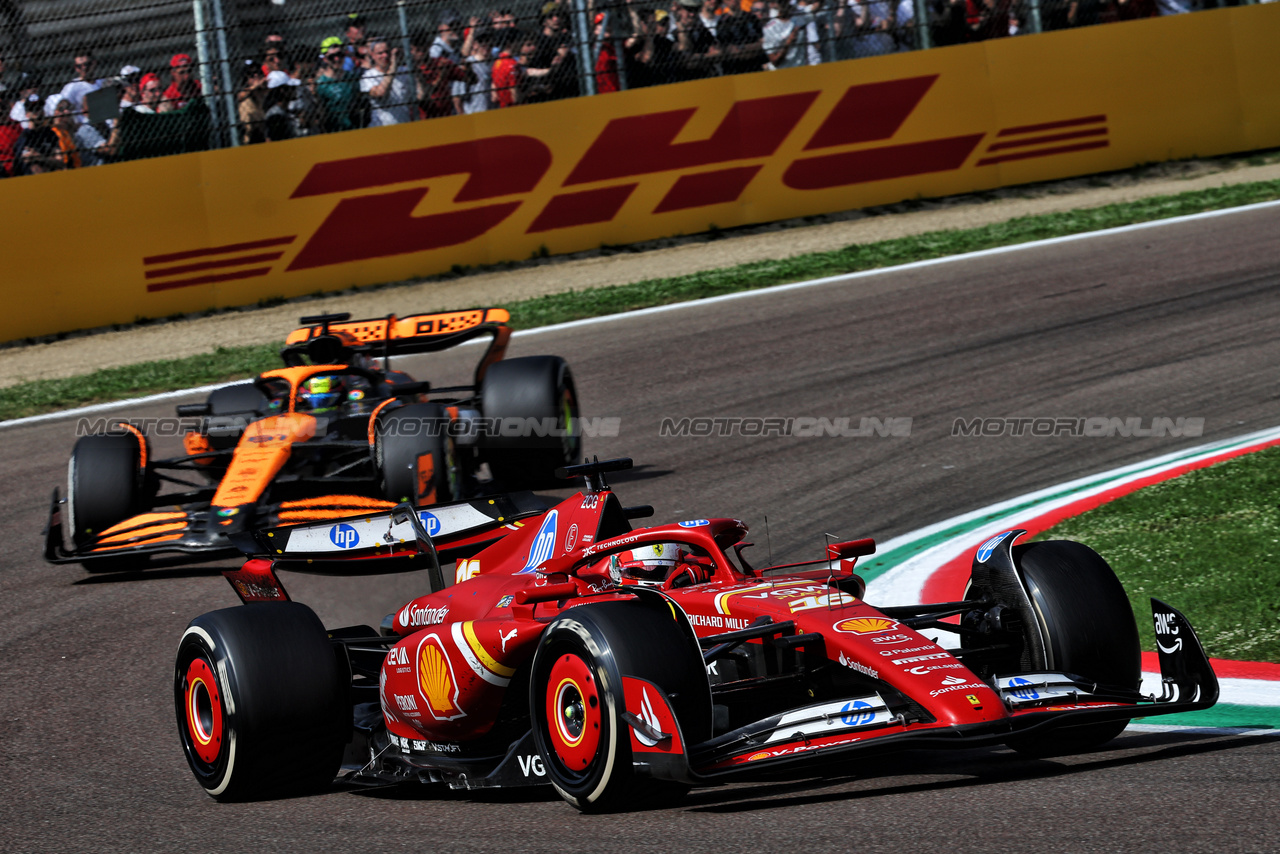 GP IMOLA, Charles Leclerc (MON) Ferrari SF-24.

19.05.2024. Formula 1 World Championship, Rd 7, Emilia Romagna Grand Prix, Imola, Italy, Gara Day.

- www.xpbimages.com, EMail: requests@xpbimages.com © Copyright: Batchelor / XPB Images