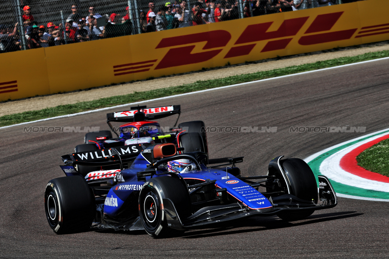 GP IMOLA, Logan Sargeant (USA) Williams Racing FW46.

19.05.2024. Formula 1 World Championship, Rd 7, Emilia Romagna Grand Prix, Imola, Italy, Gara Day.

- www.xpbimages.com, EMail: requests@xpbimages.com © Copyright: Batchelor / XPB Images