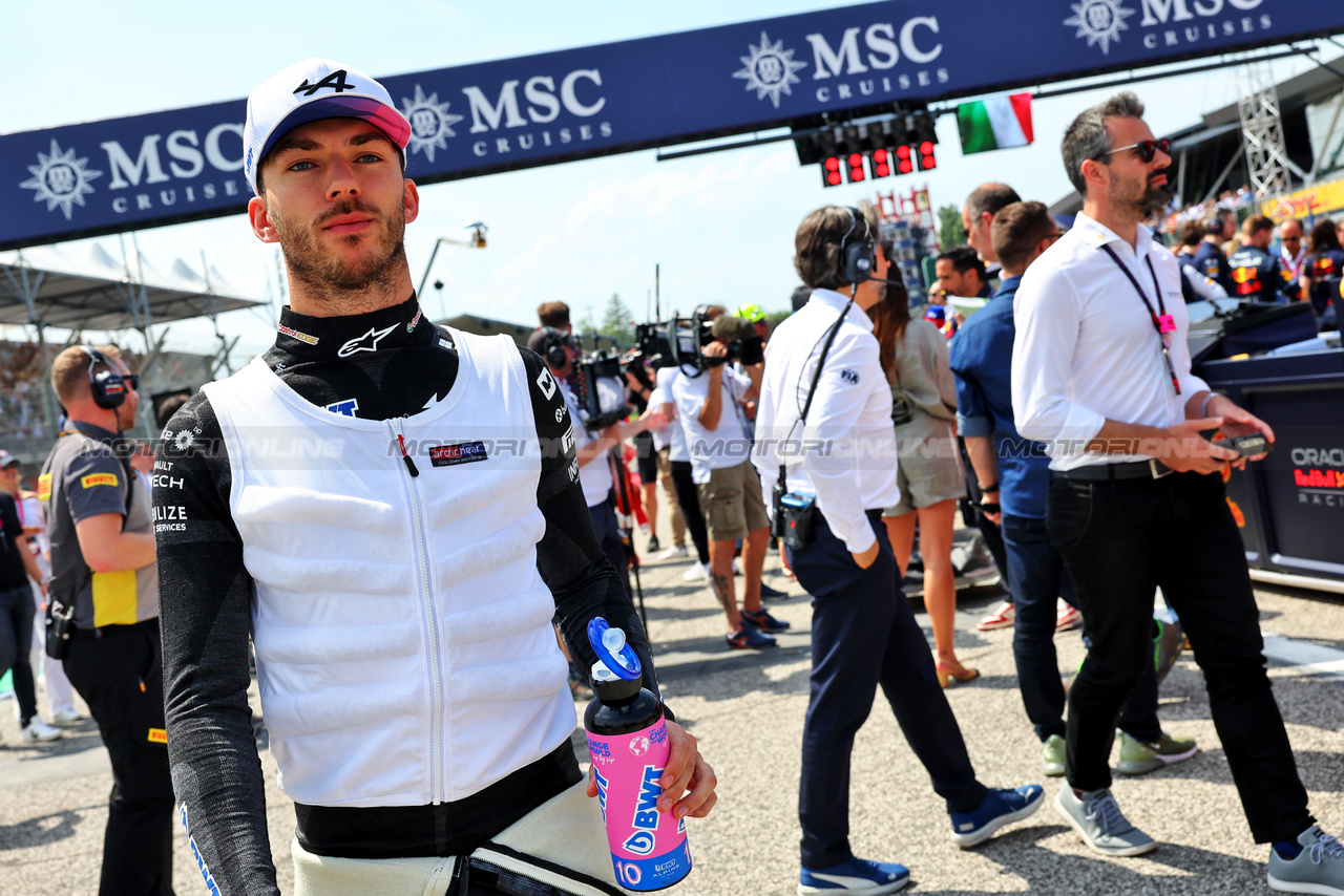 GP IMOLA, Pierre Gasly (FRA) Alpine F1 Team on the grid.

19.05.2024. Formula 1 World Championship, Rd 7, Emilia Romagna Grand Prix, Imola, Italy, Gara Day.

- www.xpbimages.com, EMail: requests@xpbimages.com © Copyright: Batchelor / XPB Images