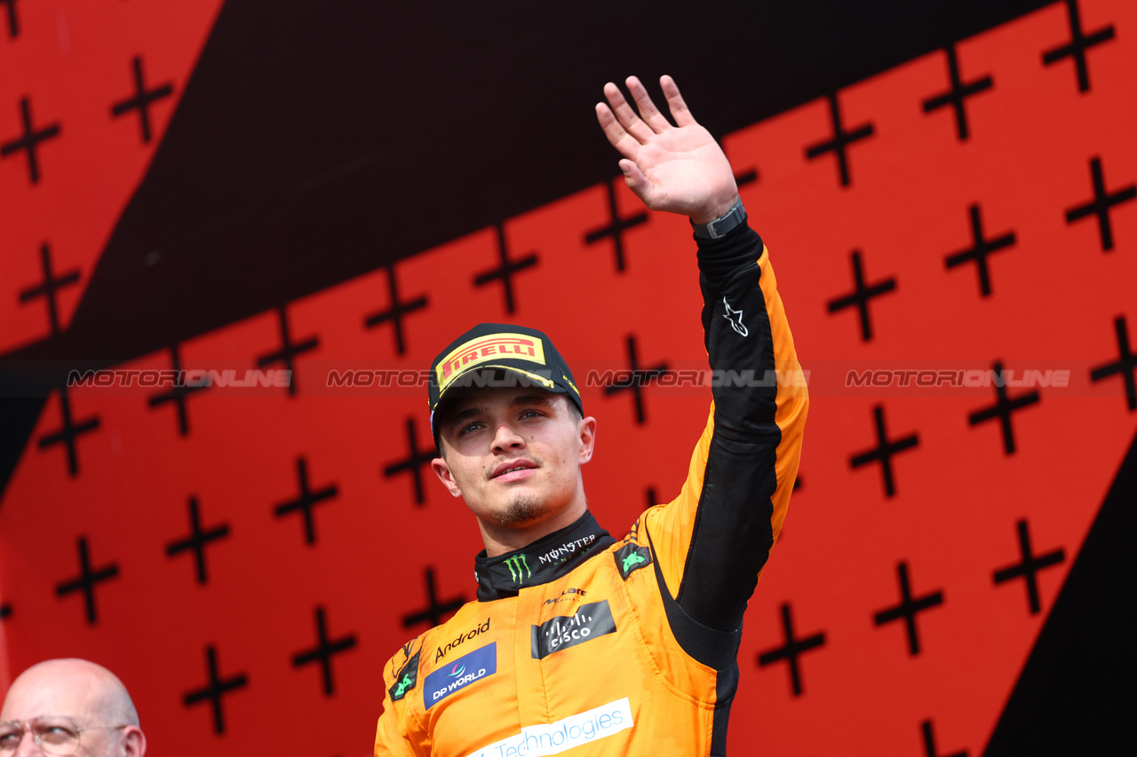 GP IMOLA, 2nd place Lando Norris (GBR) McLaren MCL38.
19.05.2024. Formula 1 World Championship, Rd 7, Emilia Romagna Grand Prix, Imola, Italy, Gara Day.
- www.xpbimages.com, EMail: requests@xpbimages.com © Copyright: Batchelor / XPB Images